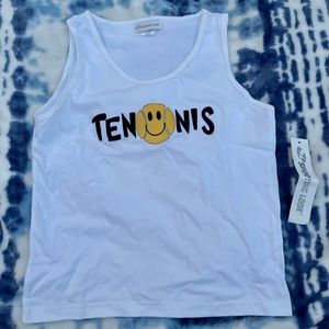 Vintage ‘Sporting Look’ 90s 🎾 Embroidered Tennis Tank Top Size Small